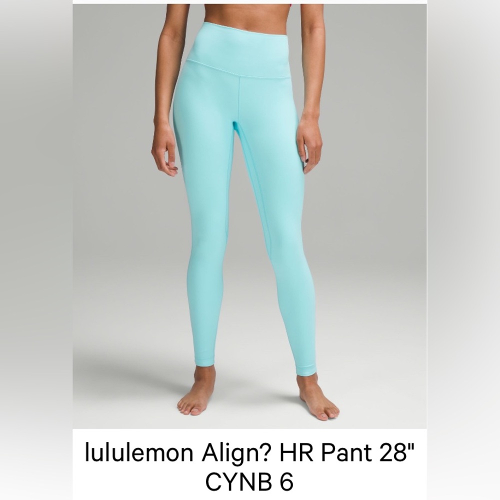 Lululemon Align Leggings 28” Cyan Blue